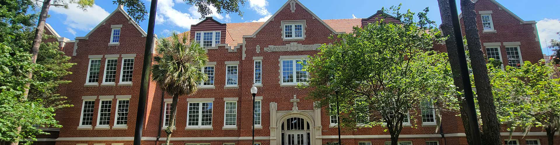 Image showing façade of Anderson Hall. The trees in front of Anderson Hall can also be seen in this shot.